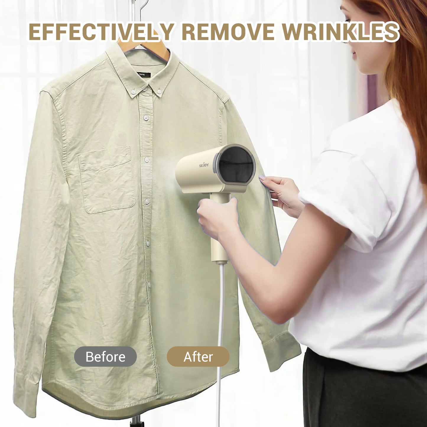 Portable Handheld Garment Steamer – Fast Heat & Mite Removal