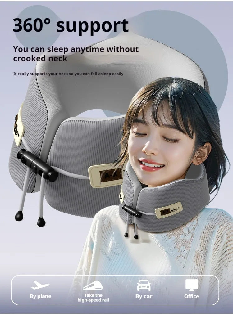 Memory Foam U-Shaped Travel Pillow