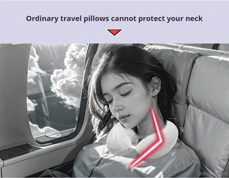 Memory Foam U-Shaped Travel Pillow