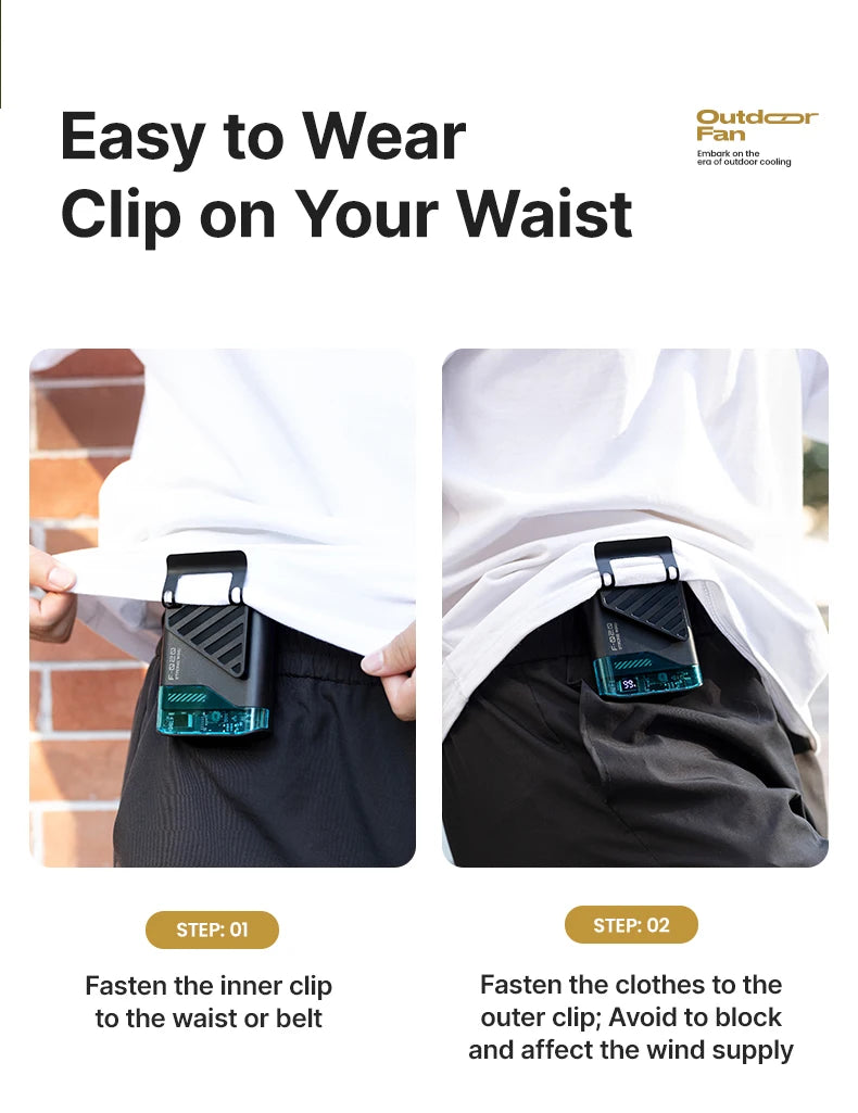 Portable Mini Waist Fan