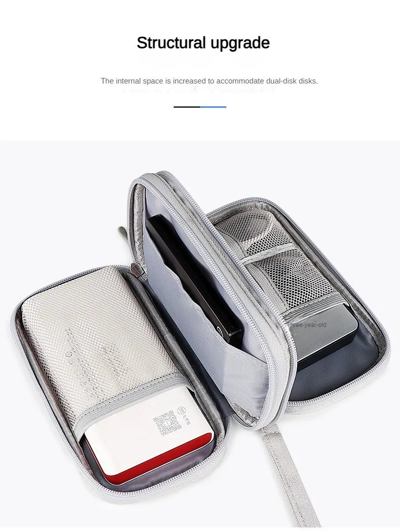 Digital Accessories Organizer for Cables, Earphones, and Power Banks