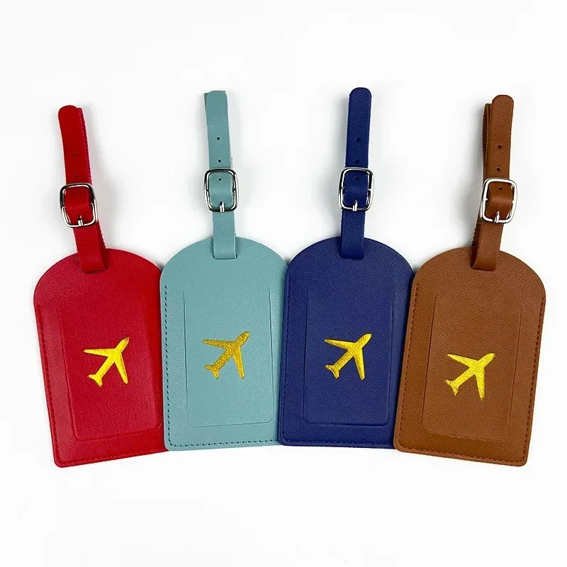 Stamped Leather Business Luggage Tag