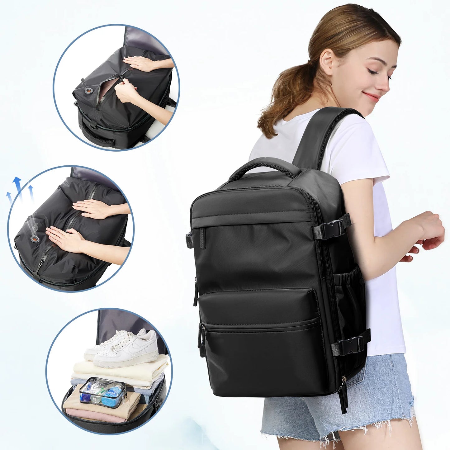 Vacuum Backpack Travel Bag