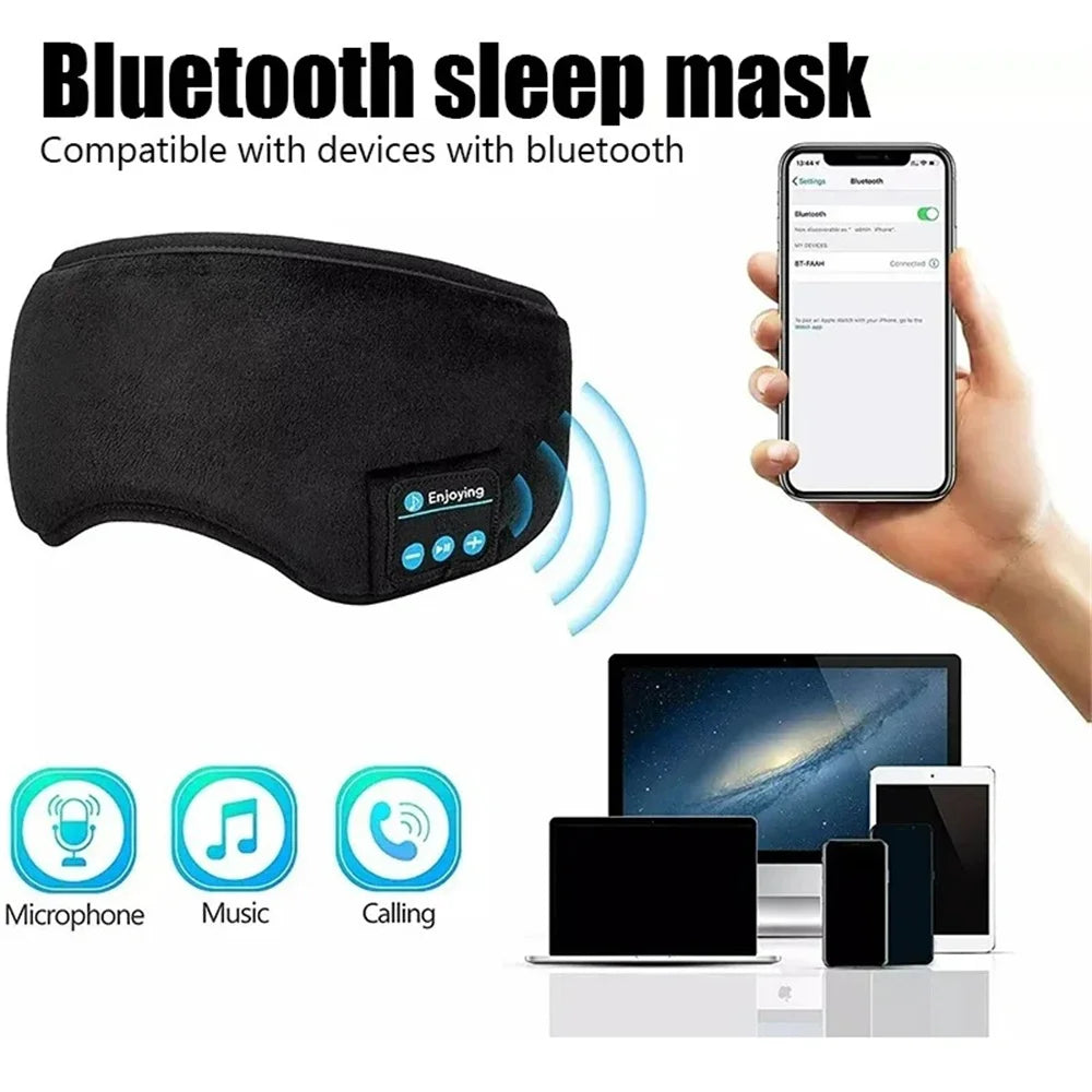 Bluetooth Wireless Headphones Sleeping Eye Mask