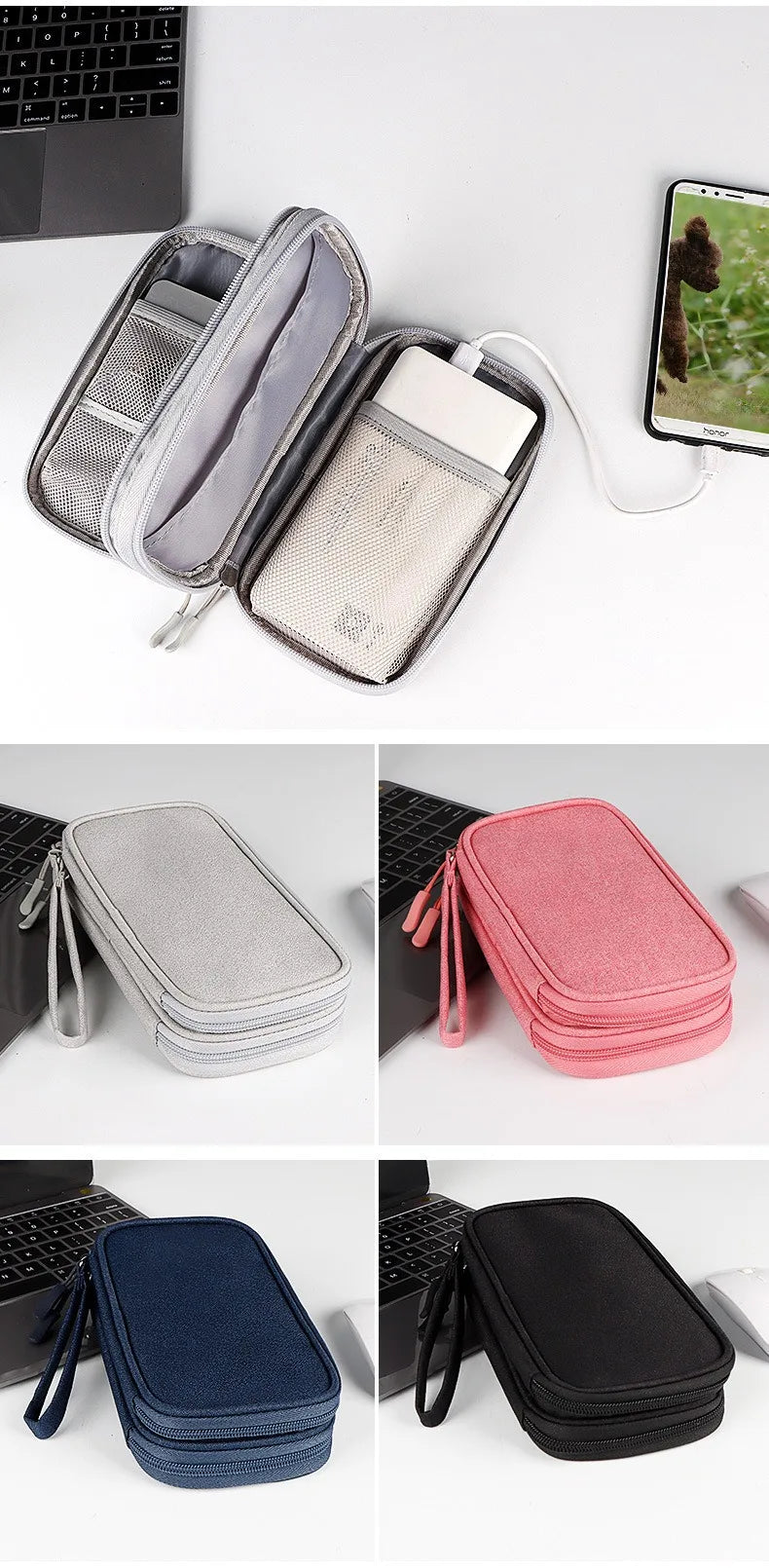 Digital Accessories Organizer for Cables, Earphones, and Power Banks