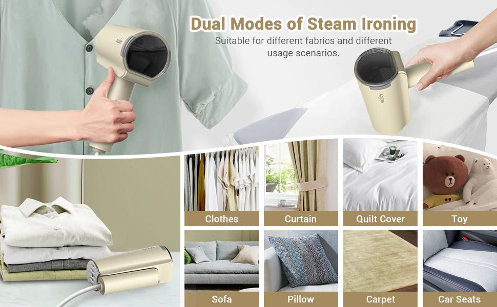 Portable Handheld Garment Steamer – Fast Heat & Mite Removal