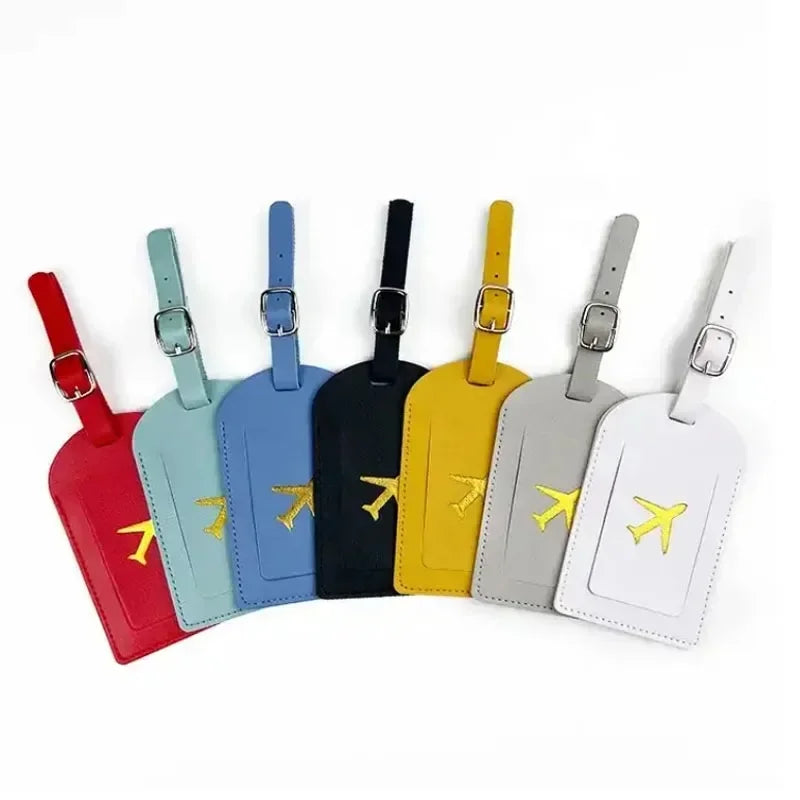Stamped Leather Business Luggage Tag
